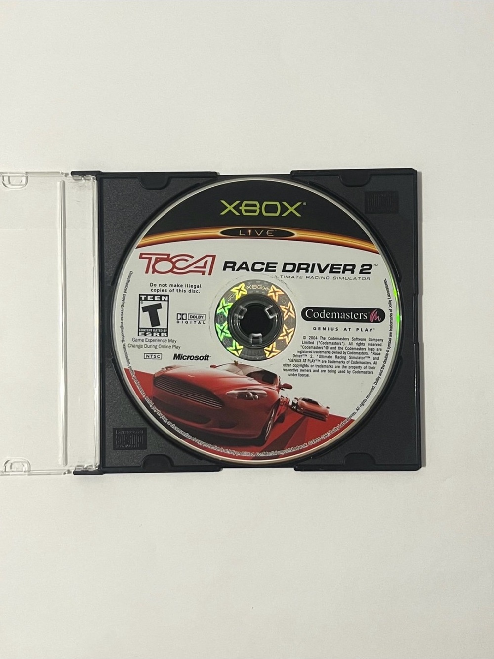 ToCA Race Driver 2 (Microsoft Xbox, 2004)  Tested - Disc Only